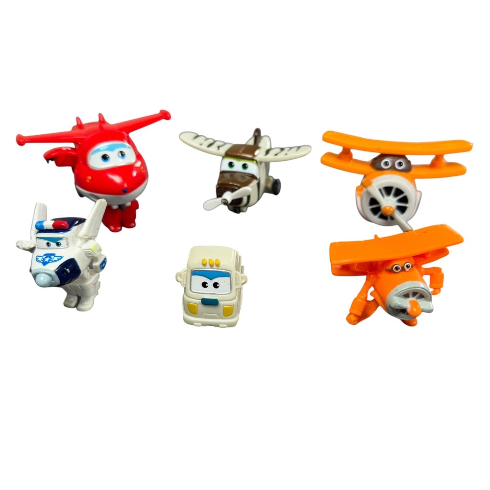 Super Wings Mini Transforming Toy Figures Lot Jett Paul Bello Grand Albert Scoop